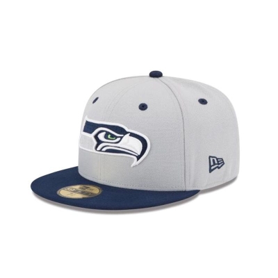 Sapca New Era Seattle Seahawks NFL 2Tone 59FIFTY Fitted - Albastri